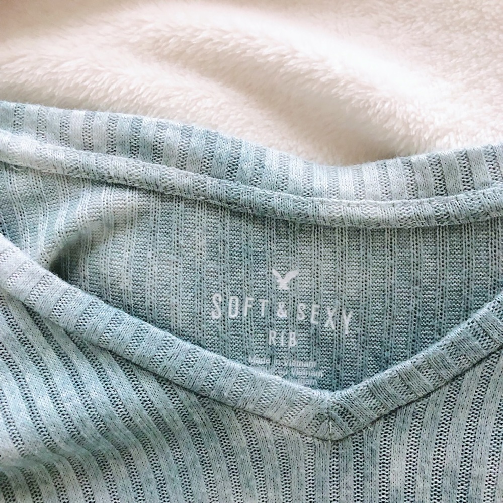 american eagle soft & sexy ribbed longsleeve
